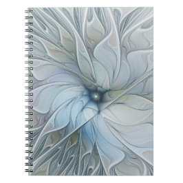 Cuaderno Belleza elegante arte abstracto fractal moderno fl