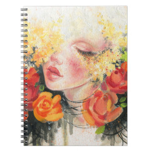 Cuaderno Belleza en flores: elegancia de pintura al óleo