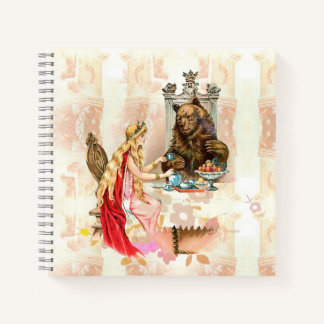 Cuaderno Belleza En Rosa Y La Bestia
