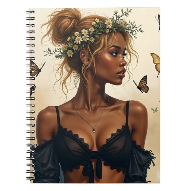 Cuaderno Belleza Etérea en Flor (Frente)
