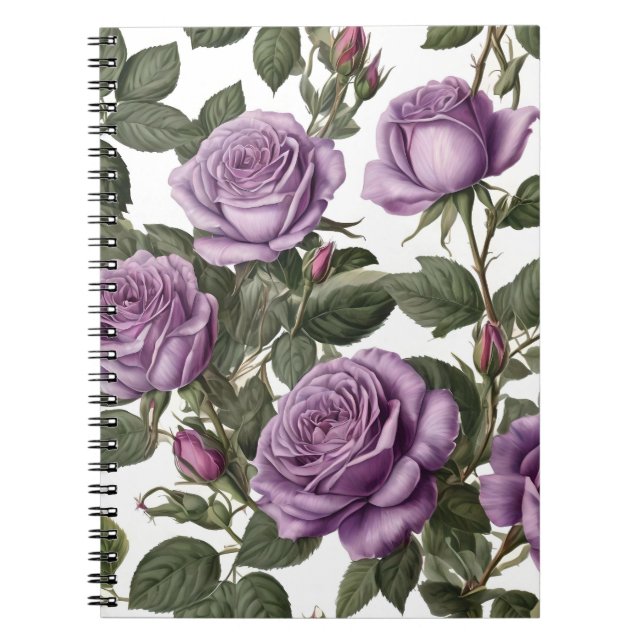 Cuaderno "Belleza eterna: Rosas de la época de la provincia (Frente)