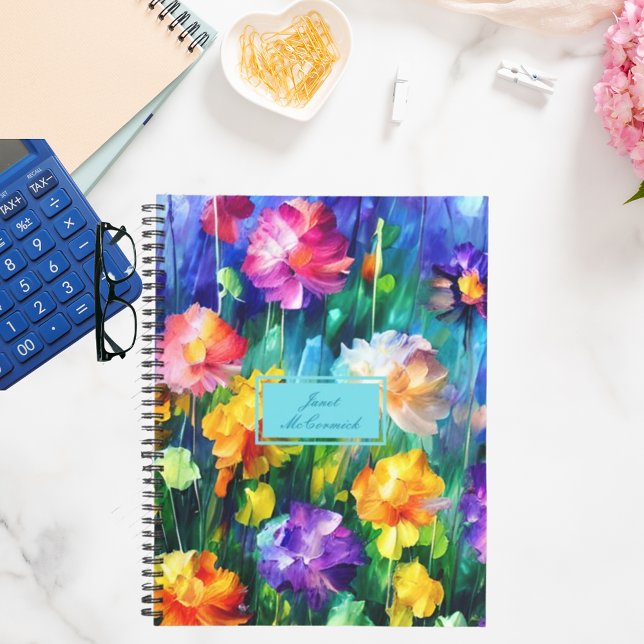 Cuaderno Belleza floral colorida personalizada (Subido por el creador)