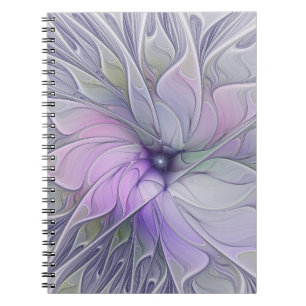 Cuaderno Belleza impresionante Arte fractal abstracto moder