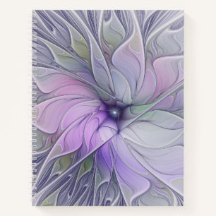Cuaderno Belleza impresionante Arte fractal abstracto moder