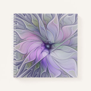 Cuaderno Belleza impresionante Arte fractal abstracto moder