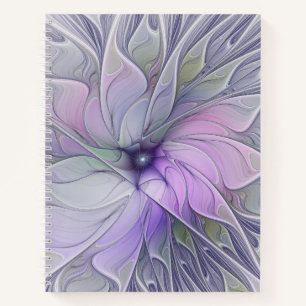 Cuaderno Belleza impresionante Arte fractal abstracto moder