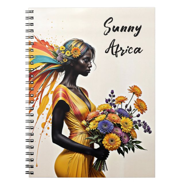 Cuaderno Belleza Mujeres africanas elegante apariencia étni (Frente)