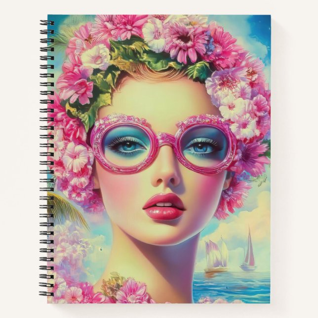 Cuaderno Belleza tropical retro (Anverso)