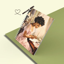 Cuaderno Belleza vintage encantadora del maquillaje de los