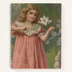 Cuaderno Bellezas de Pascua, Ilustración Vintage, 1898