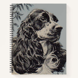 Cuaderno bello cocker spaniel
