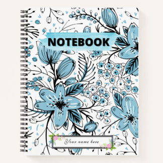 Cuaderno Bello, lindo bloc de notas floral