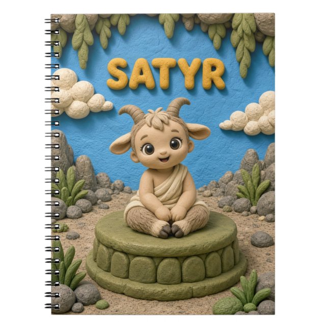 Cuaderno Bello Sátiro Bebé, Mitológico (Frente)