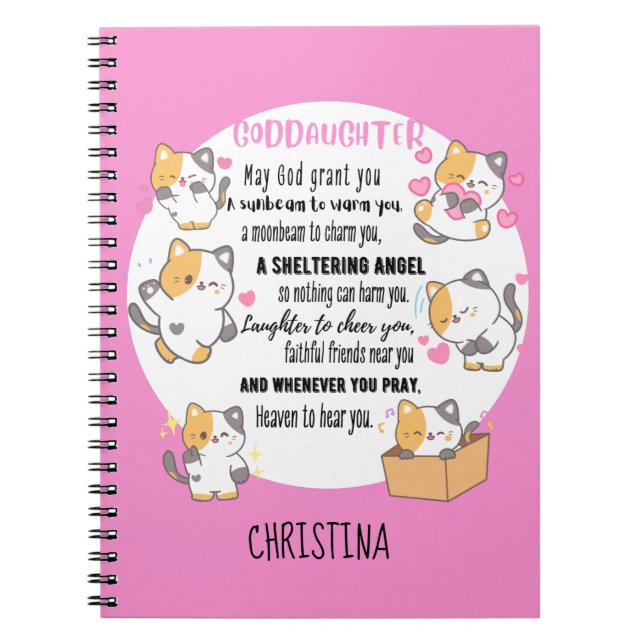 Cuaderno Bendición irlandesa por gatos de hijastra adolesce (Frente)
