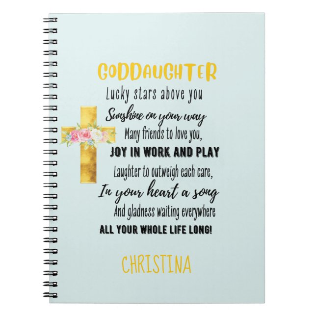 Cuaderno Bendición irlandesa por nombre de niña o adolescen (Frente)