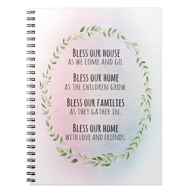 Cuaderno Bendiciones para tu hogar y delantal familiar (Frente)