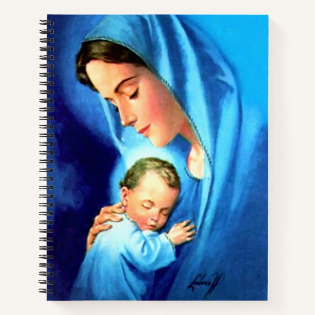 Cuaderno Bendita Virgen María con el Niño Jesús (Anverso)