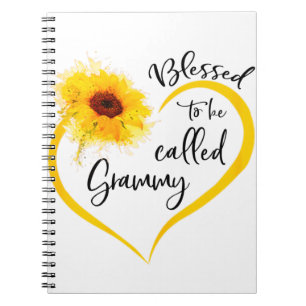 Cuaderno Bendito ser llamado Grmy Sunflower Gifts