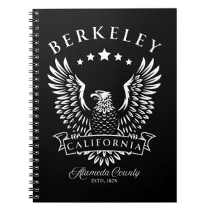 Cuaderno Berkeley Condado de Alameda California Águila Vint