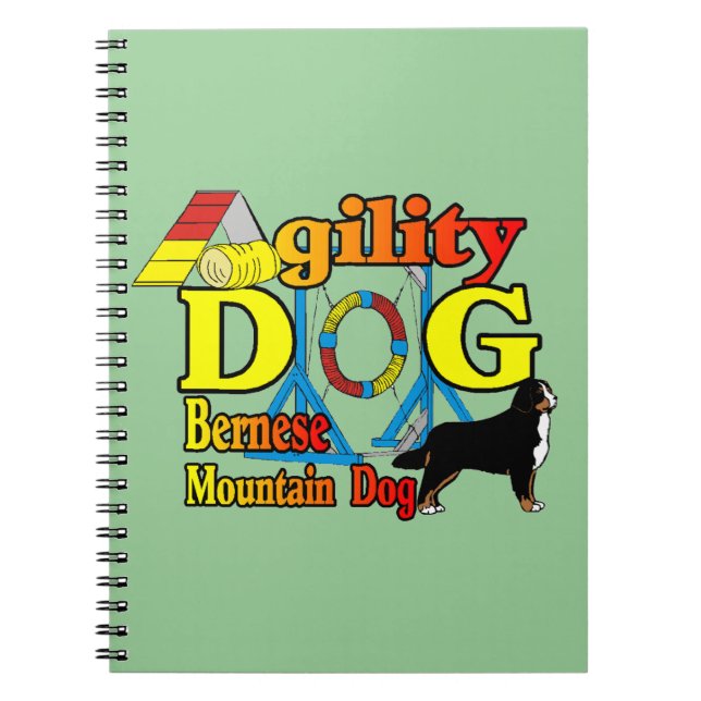 Cuaderno Bernese Mountain Dog Agility (Frente)