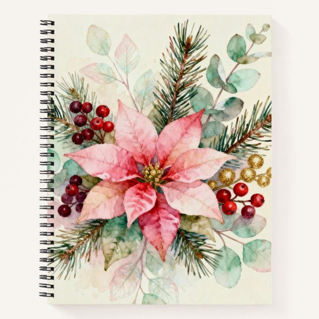 Cuaderno Berries Watercolor Floral Notebook (Anverso)
