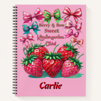 Cuaderno Berry and  Bow Sweet Kindergarten Chic