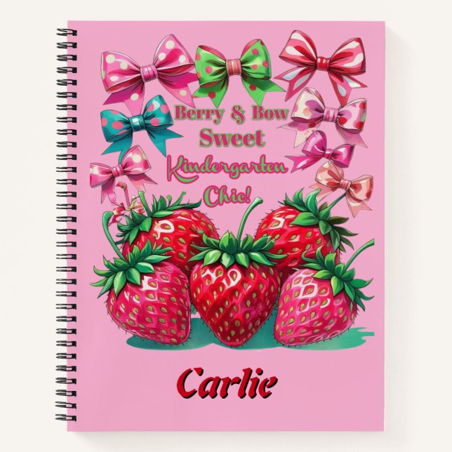 Cuaderno Berry and  Bow Sweet Kindergarten Chic (Anverso)