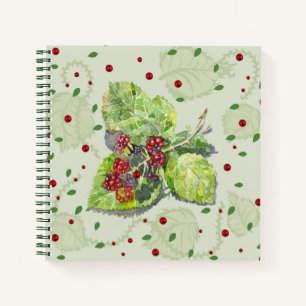 Cuaderno Berry red and black blackberries