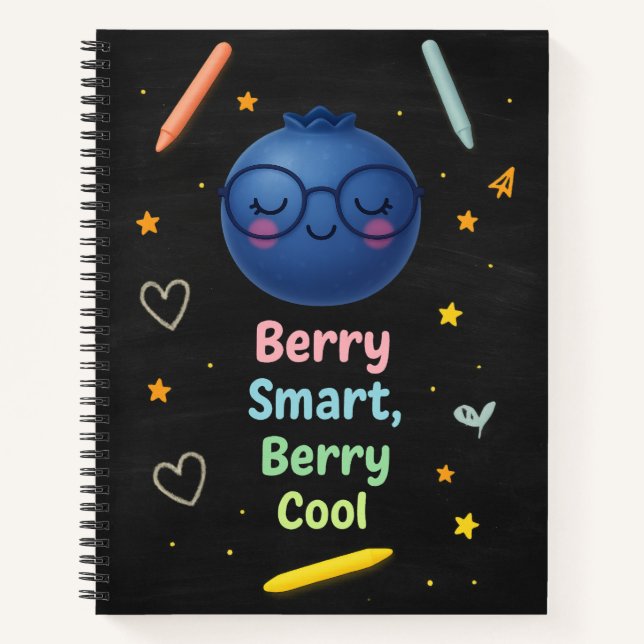 Cuaderno Berry Smart Berry Cool – Pizarra de Arándanos (Anverso)