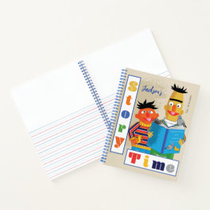 Cuaderno Bert y Ernie Story Time Añadir su nombre