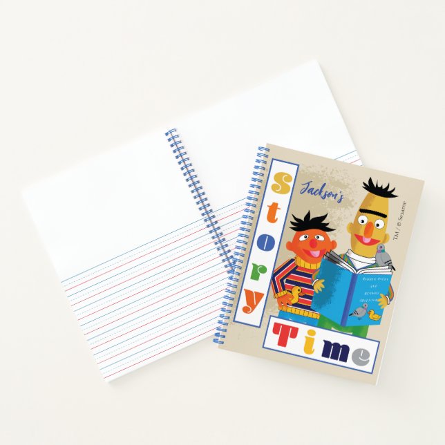 Cuaderno Bert y Ernie Story Time | Añadir su nombre (Interior)