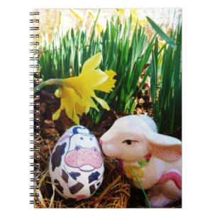 Cuaderno Besado conejo de Pascua Huevo de vaca