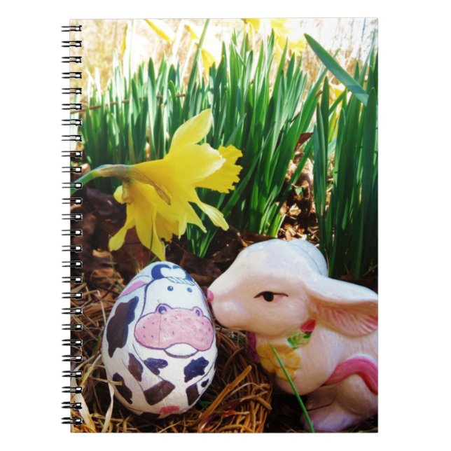 Cuaderno Besado conejo de Pascua Huevo de vaca (Frente)
