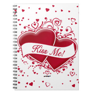Cuaderno ¡Bésame! Corazones Rojos