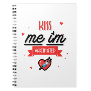 Cuaderno Bésame Estoy Vacunado