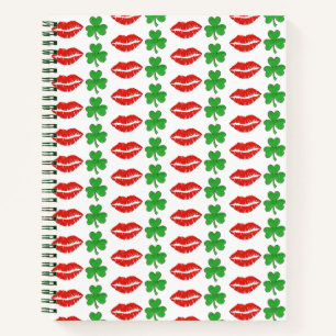 Cuaderno Bésame Soy los labios irlandeses Shamrock St.