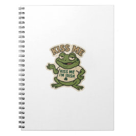 Cuaderno Bésame Soy Rana Irlandesa Día de San Patricio