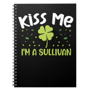 Cuaderno Bésame, soy un Sullivan - Apellido Sullivan