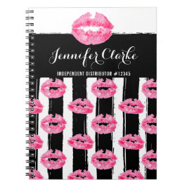 Cuaderno Beso de los labios del rosa del distribuidor del