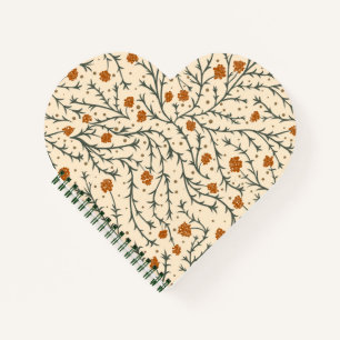 Cuaderno Besos de hoja perenne bajo el corazón de muérdago