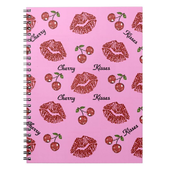Cuaderno Besos RAB de cerezo rocoso en rosa (Frente)