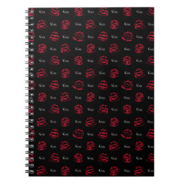 Cuaderno Besos rojos