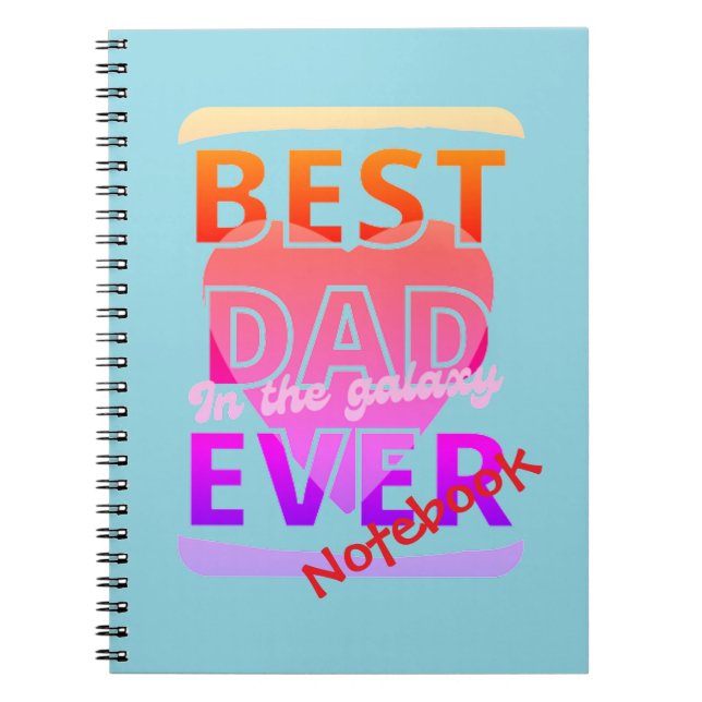 Cuaderno Best Dad in the galaxy ever (Frente)