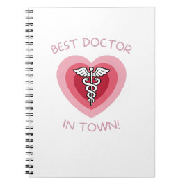 Cuaderno Best Doctor In Town Heart Medical Design