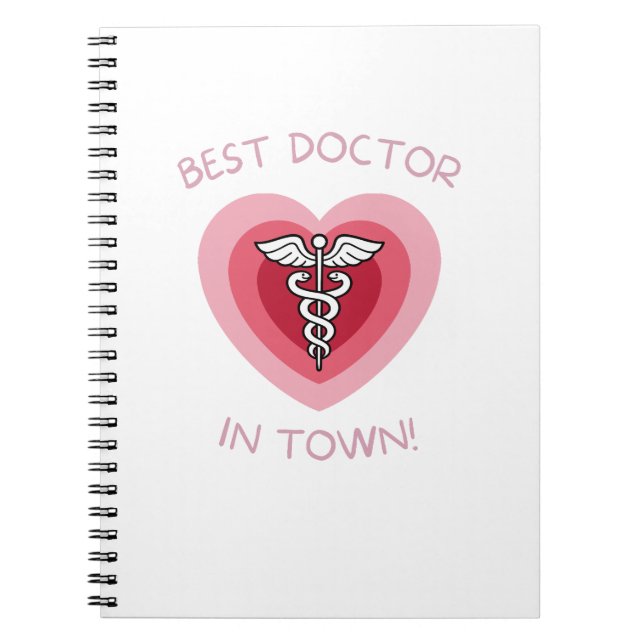 Cuaderno Best Doctor In Town Heart Medical Design (Frente)