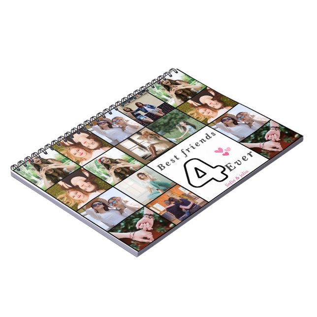 Cuaderno Best Friends Forever Custom Spiral Notebook – Phot (Lado Izquierdo)