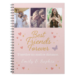 Cuaderno Best Friends Forever –Custom Spiral Photo Notebook