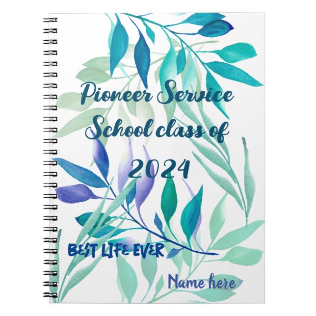 Cuaderno Best Life Ever - Pioneer School add name (Frente)
