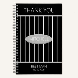Cuaderno Best Man Thank You Journal Custom Name