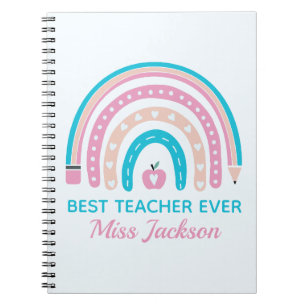 Cuaderno Best Teacher Ever  - Teacher Appreciation Gift